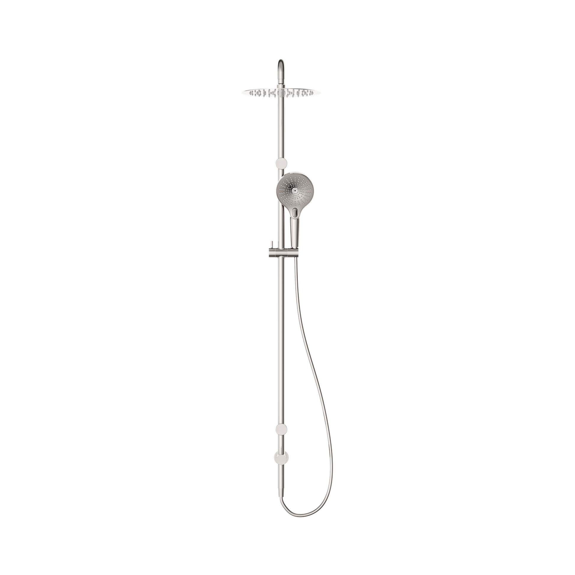 Nero Mecca Care 25mm Grab Rail 900mm Twin Shower Set, Brushed Nickel
