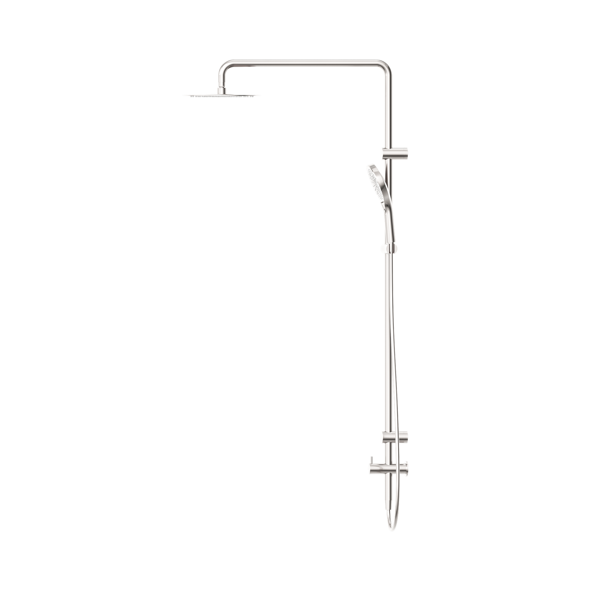 Nero Mecca Care 25mm Grab Rail 900mm Twin Shower Set, Brushed Nickel