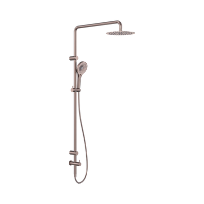 Nero Mecca Care 25mm Grab Rail 900mm Twin Shower Set, Brushed Bronze