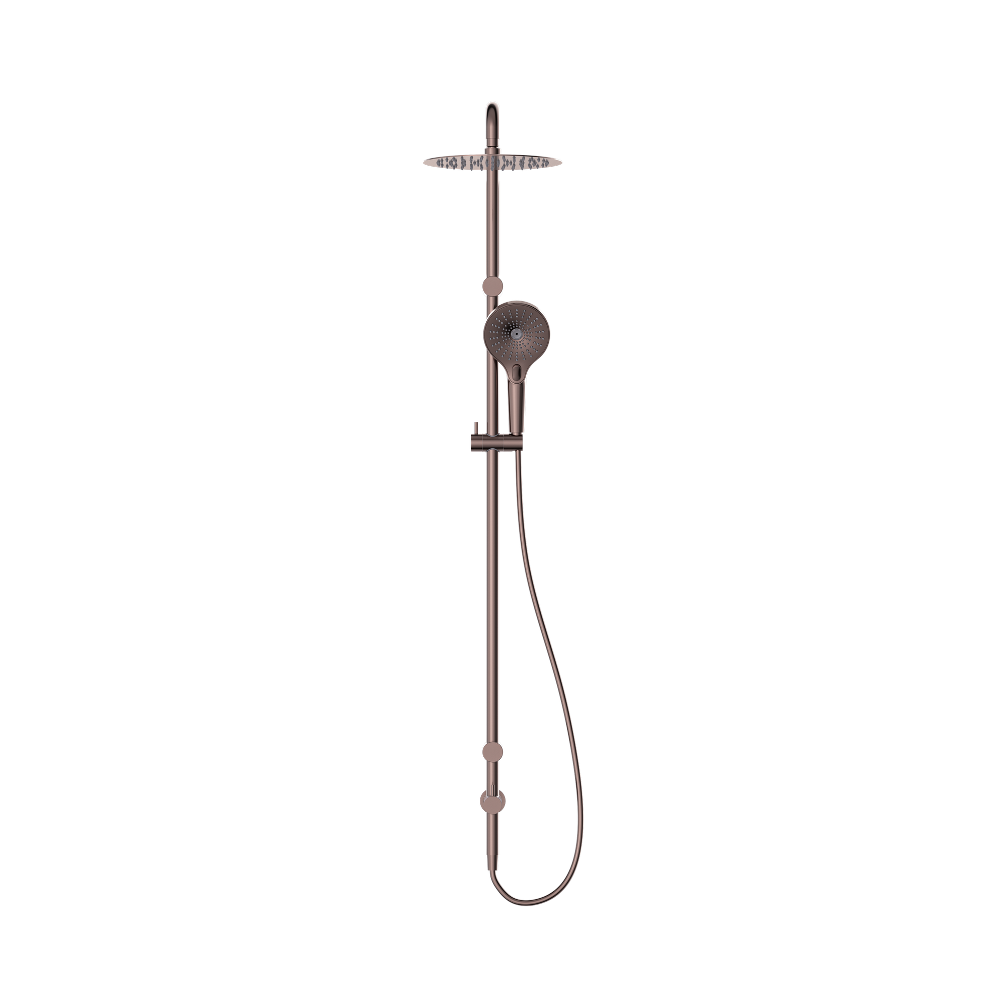 Nero Mecca Care 25mm Grab Rail 900mm Twin Shower Set, Brushed Bronze