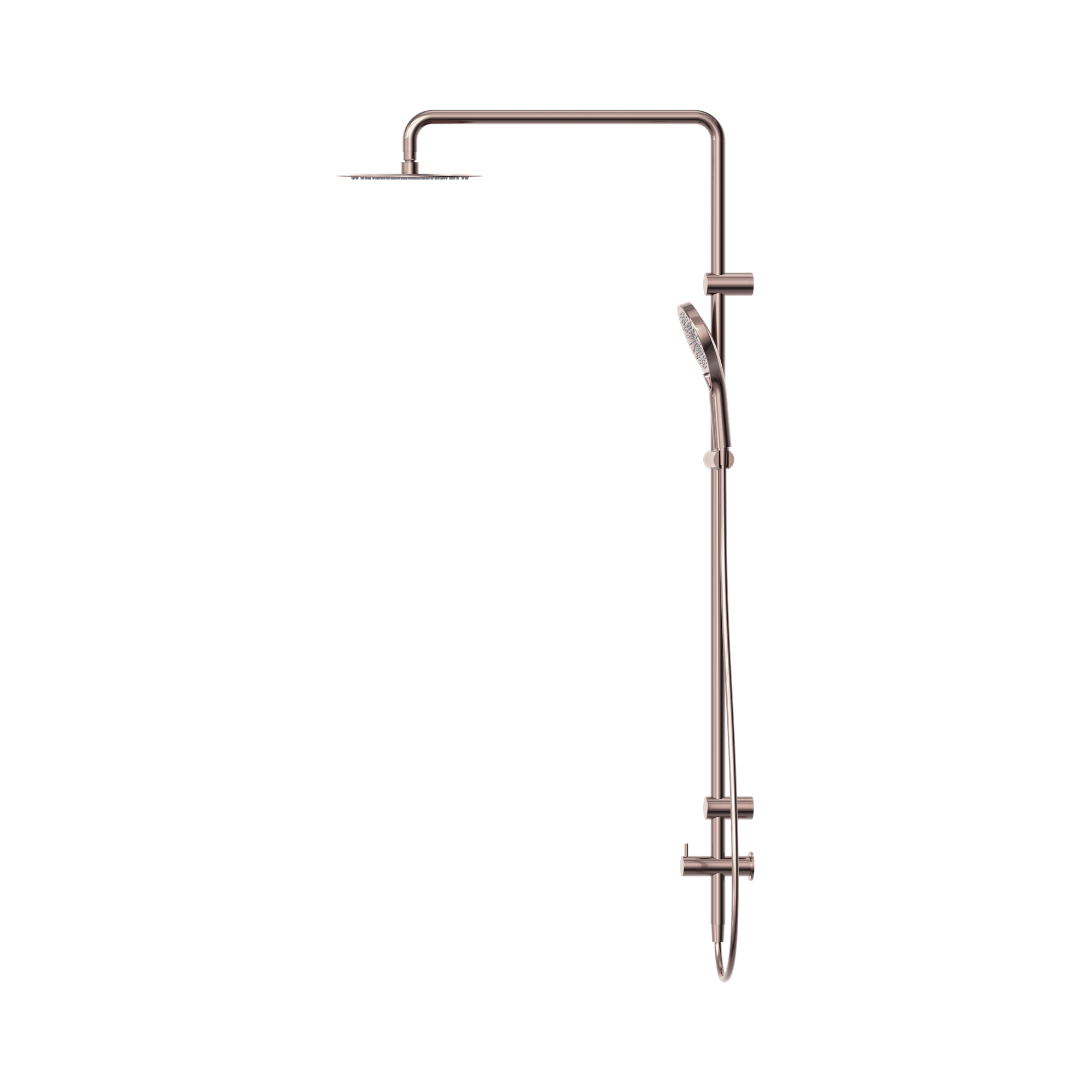 Nero Mecca Care 25mm Grab Rail 900mm Twin Shower Set, Brushed Bronze
