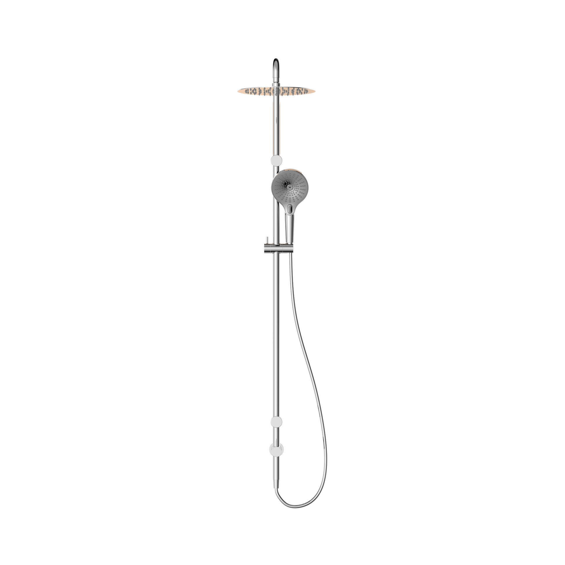 Nero Mecca Care 25mm Grab Rail 900mm Twin Shower Set, Chrome