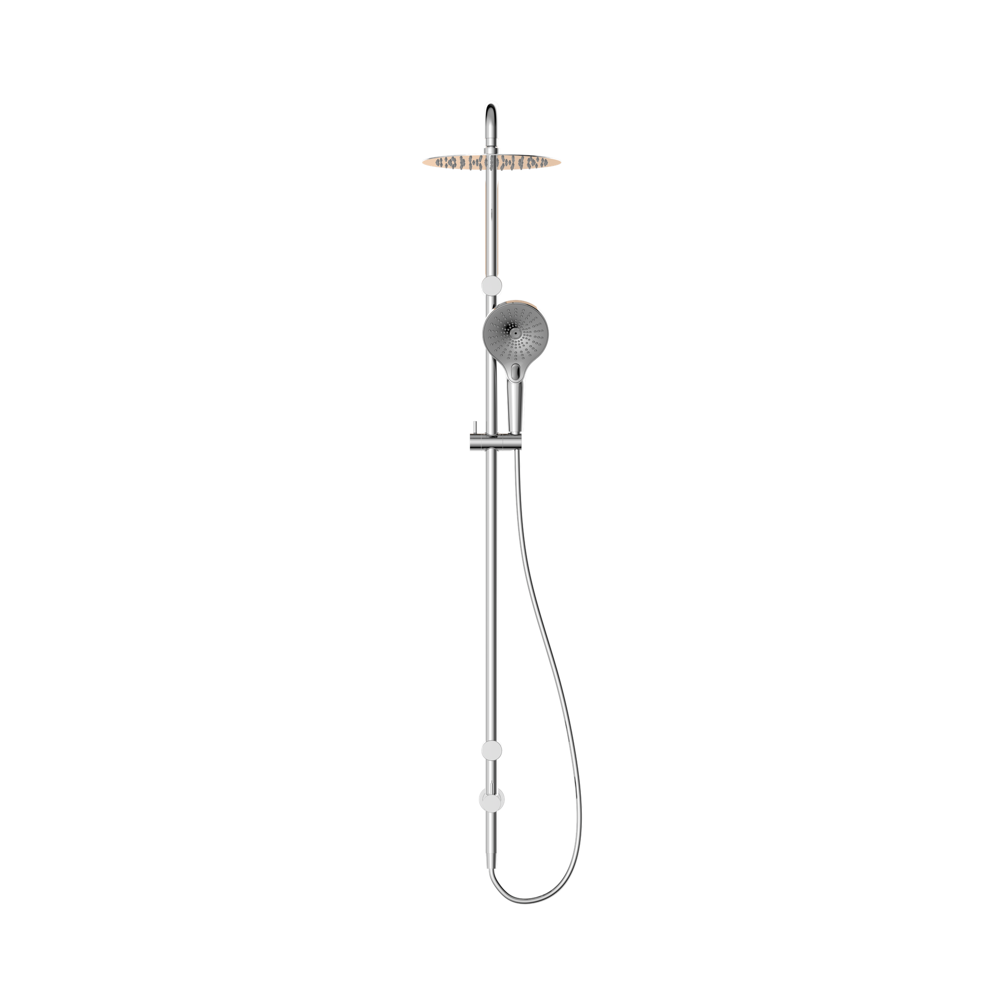 Nero Mecca Care 25mm Grab Rail 900mm Twin Shower Set, Chrome
