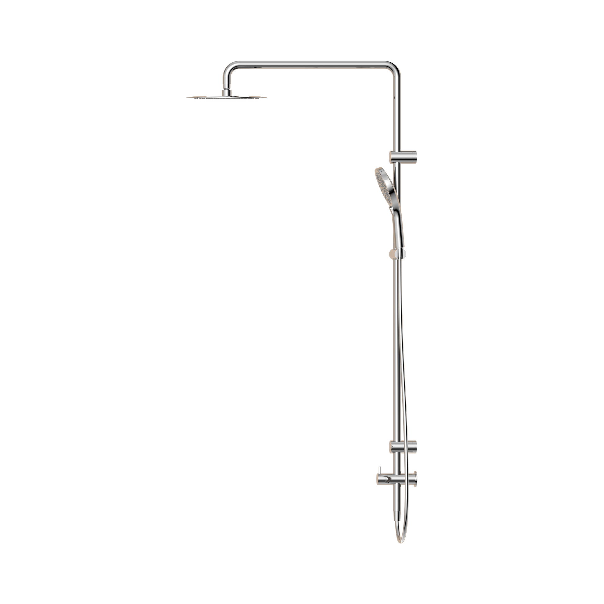 Nero Mecca Care 25mm Grab Rail 900mm Twin Shower Set, Chrome