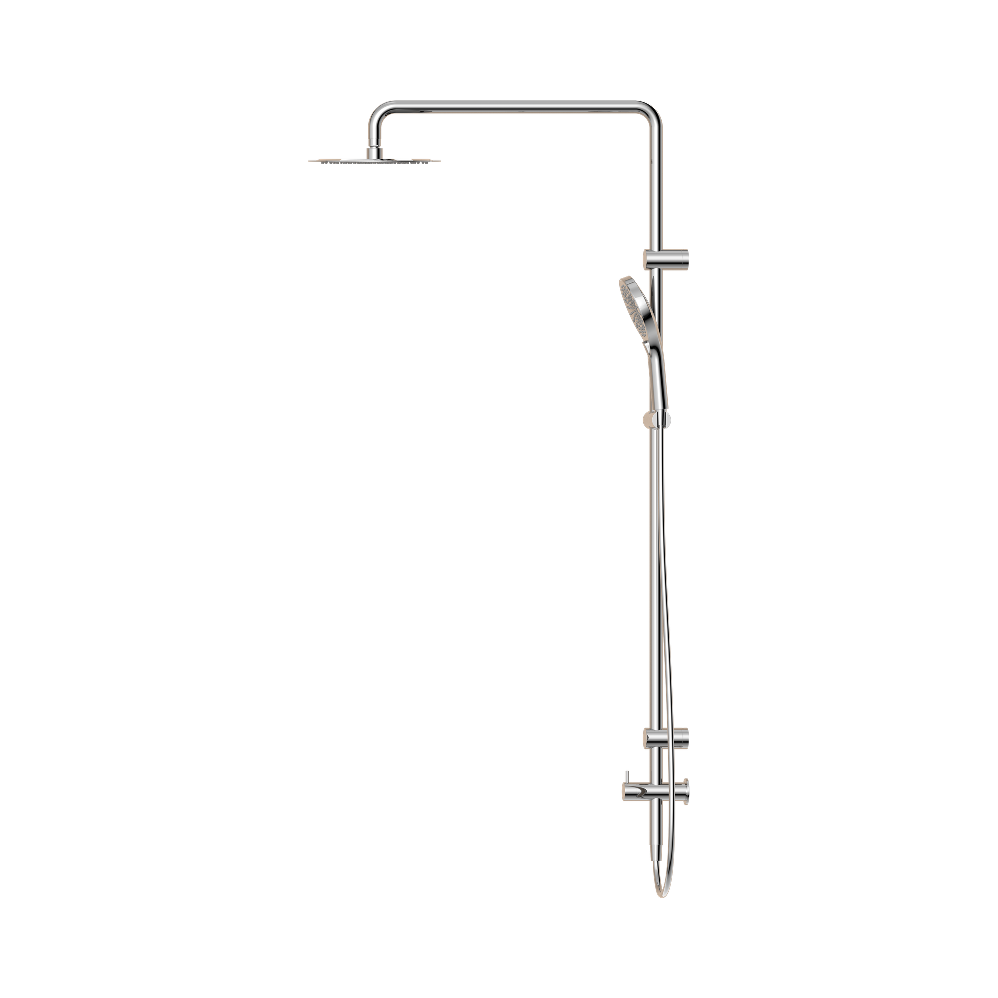 Nero Mecca Care 25mm Grab Rail 900mm Twin Shower Set, Chrome