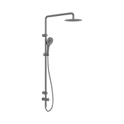 Nero Mecca Care 25mm Grab Rail 900mm Twin Shower Set, Gun Metal