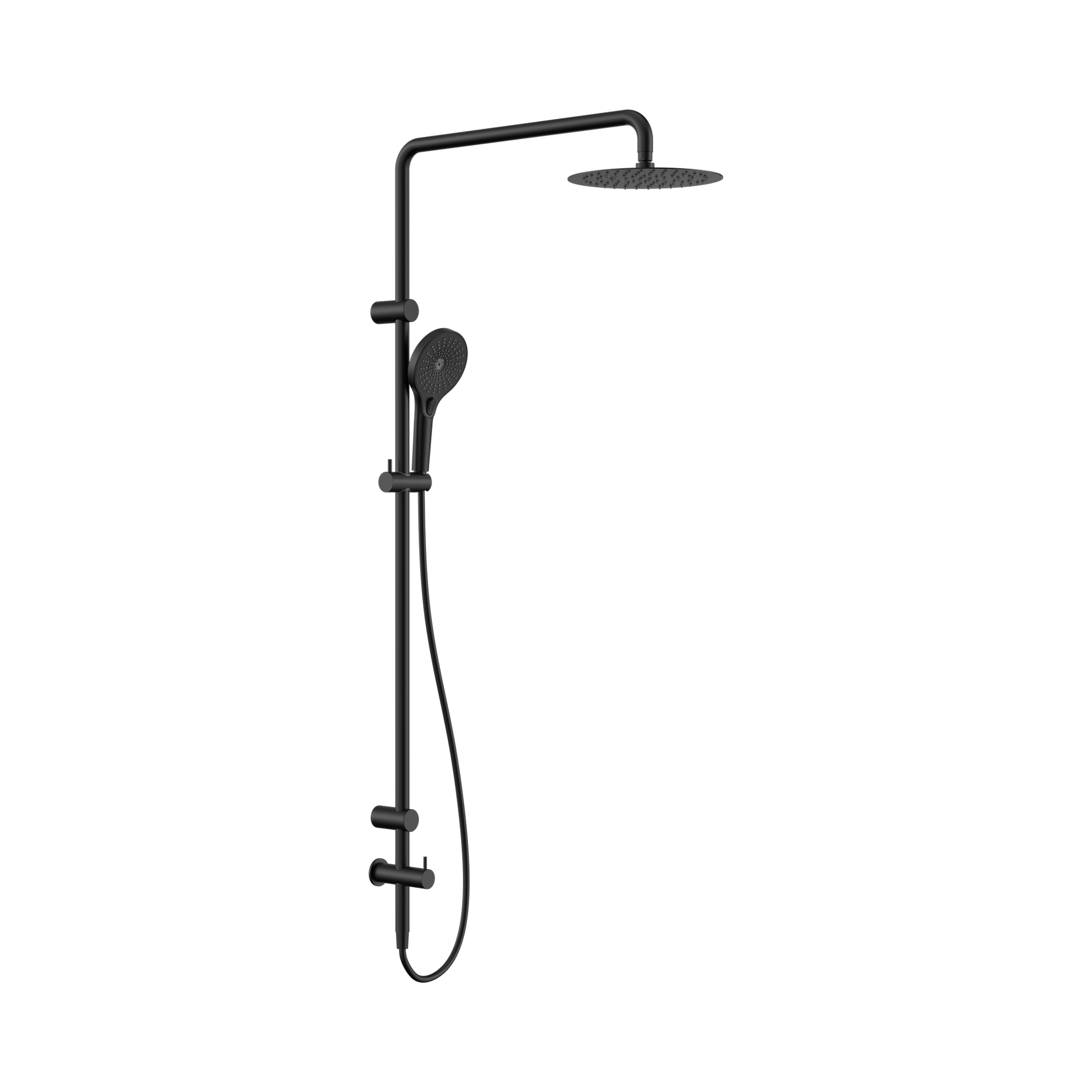Nero Mecca Care 25mm Grab Rail 900mm Twin Shower Set, Matte Black