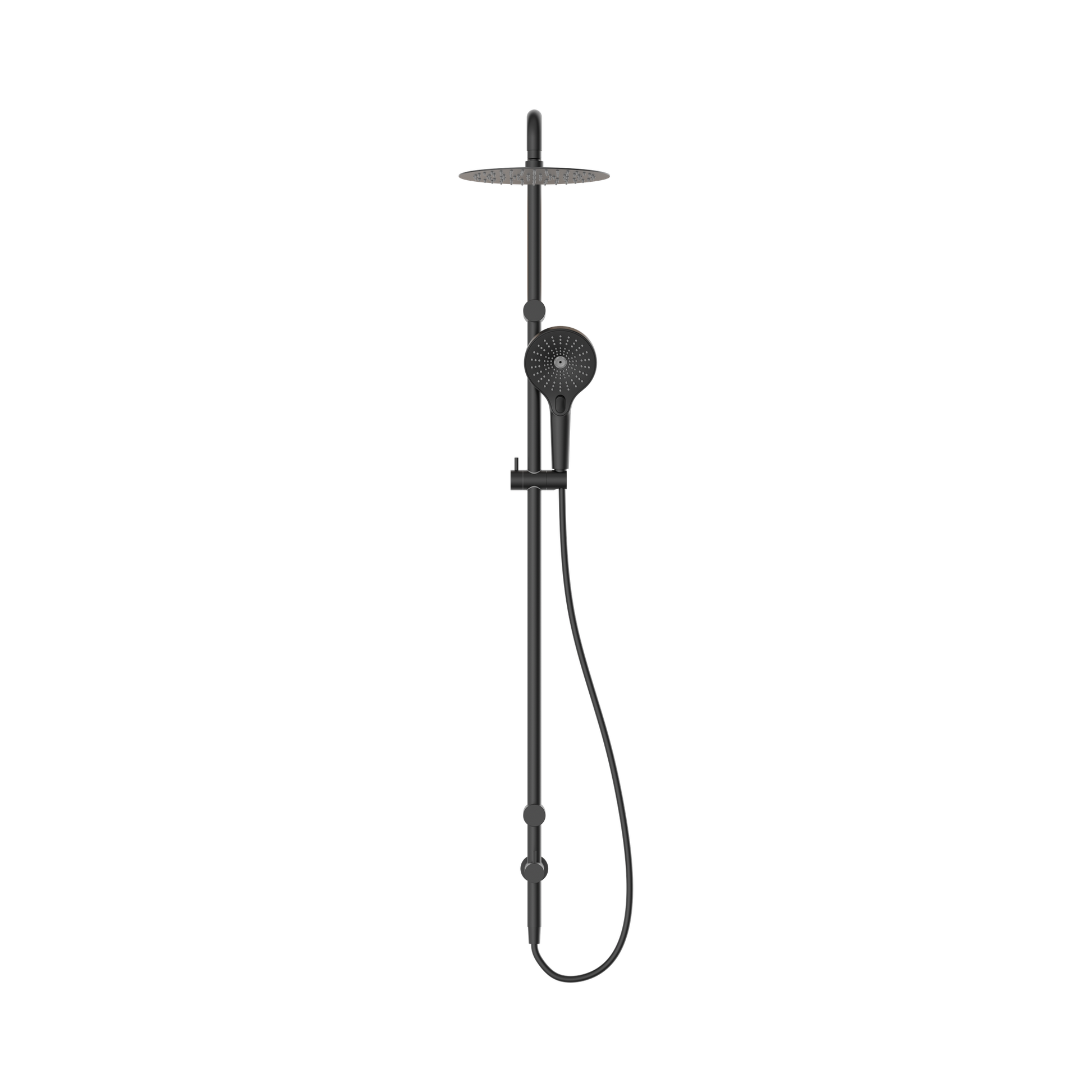 Nero Mecca Care 25mm Grab Rail 900mm Twin Shower Set, Matte Black