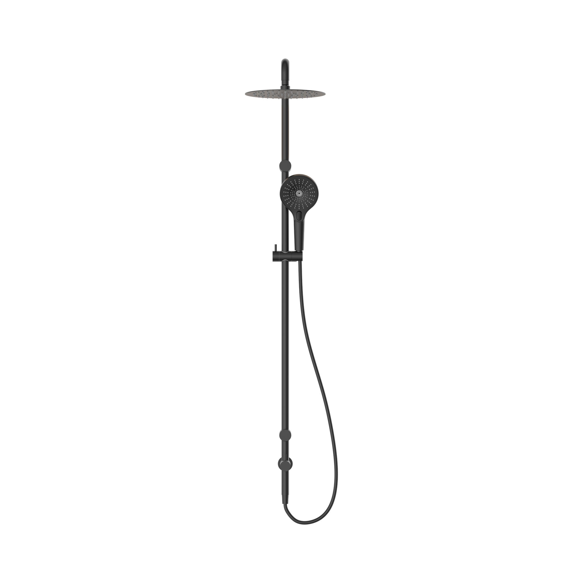 Nero Mecca Care 25mm Grab Rail 900mm Twin Shower Set, Matte Black