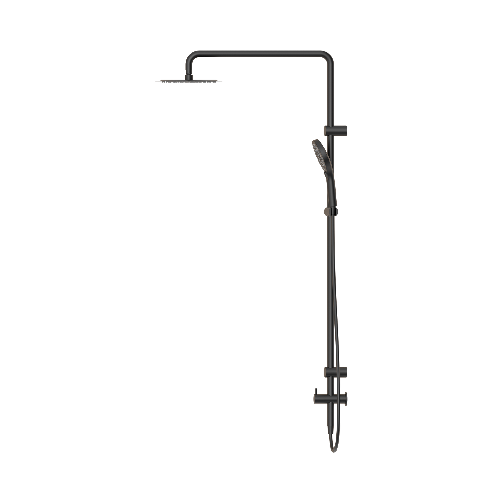 Nero Mecca Care 25mm Grab Rail 900mm Twin Shower Set, Matte Black