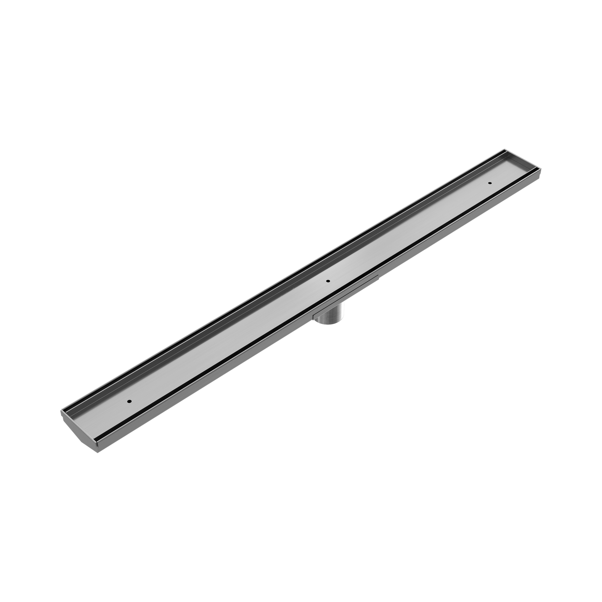 Nero Tile Insert V Channel 900x82mm Floor Grate 50mm Outlet, Gun Metal