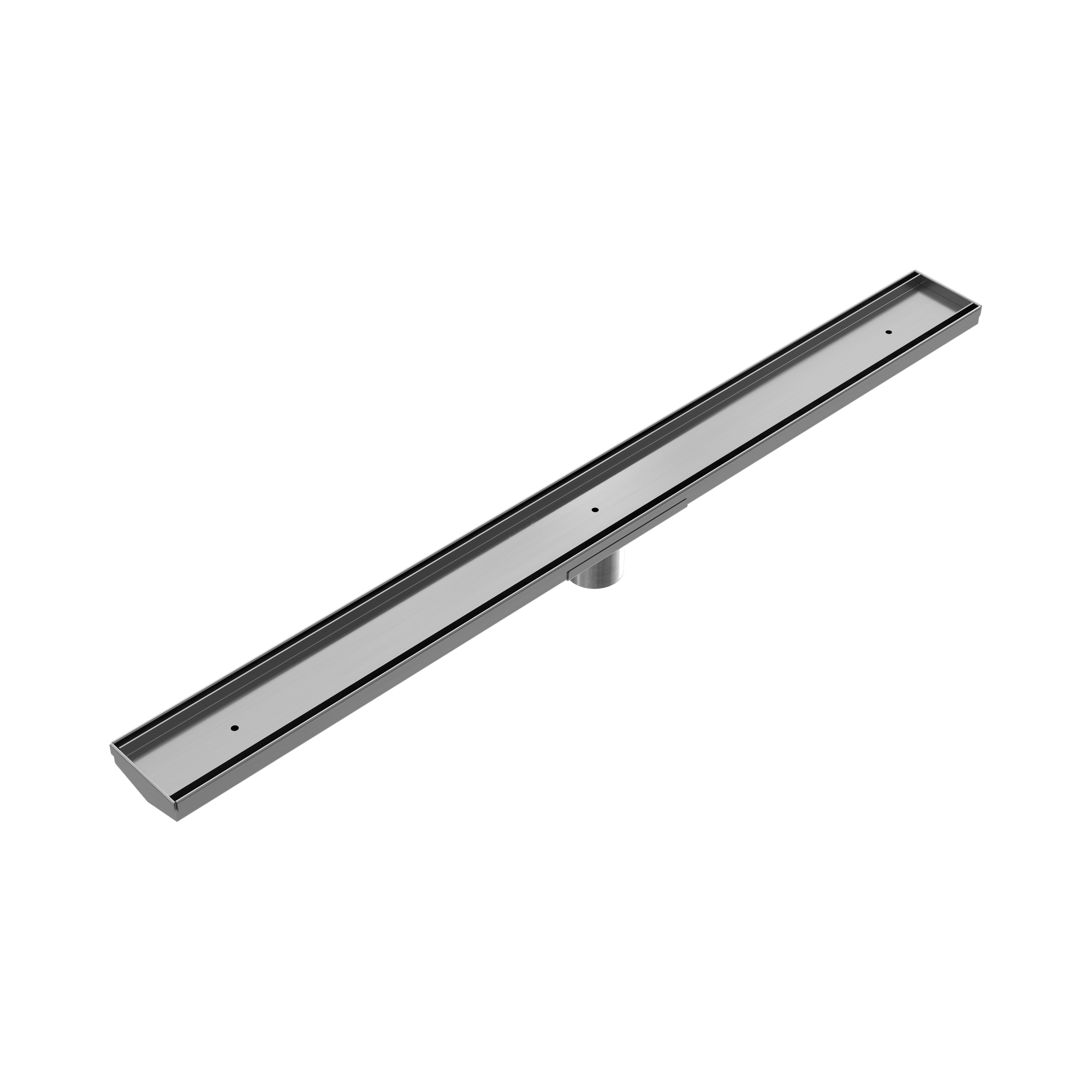 Nero Tile Insert V Channel 900x82mm Floor Grate 50mm Outlet, Gun Metal