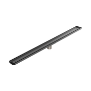 Nero Tile Insert V Channel 1200x82mm Floor Grate 50mm Outlet, Gun Metal