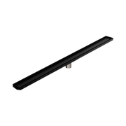 Nero Tile Insert V Channel 1200x82mm Floor Grate 50mm Outlet, Matte Black