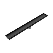 Nero Tile Insert V Channel 800x106mm Floor Grate 90mm Outlet, Matte Black