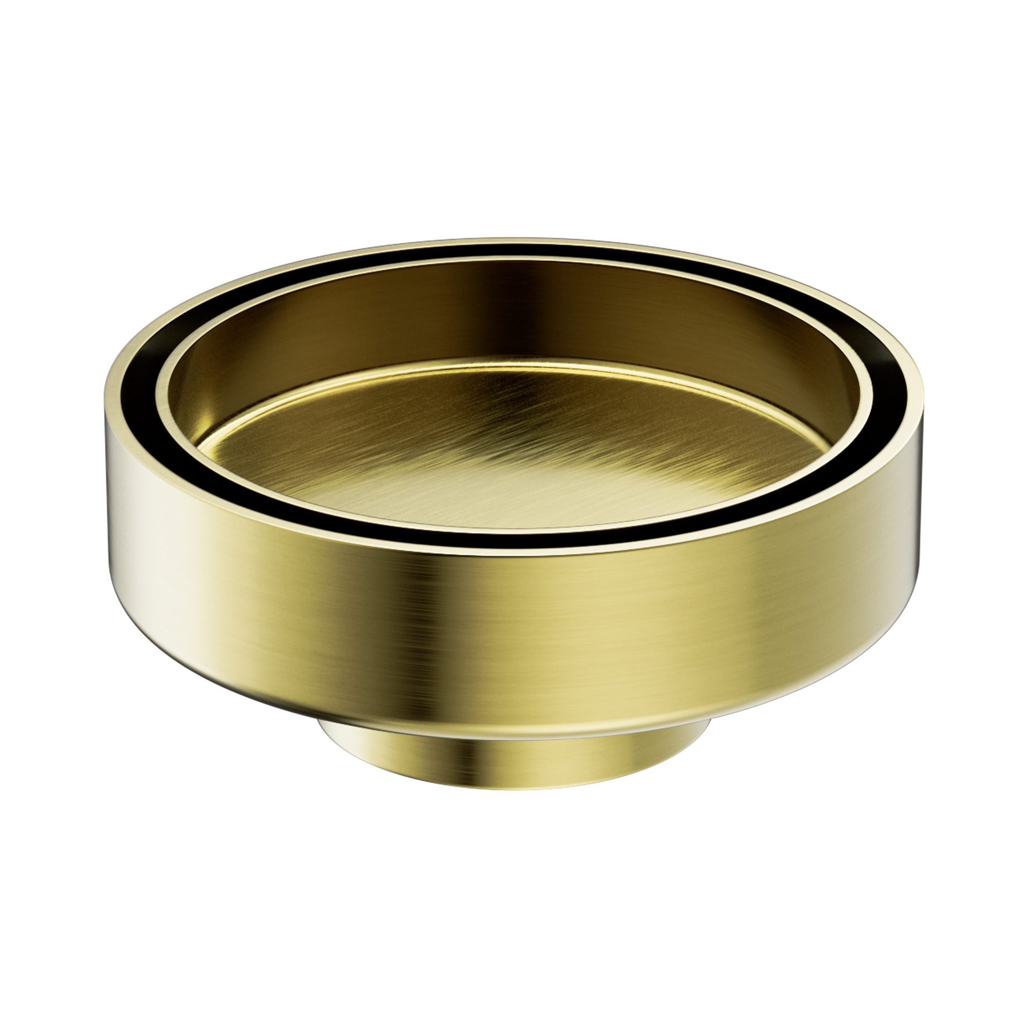Nero 100mm Round Tile Insert Floor Waste 50mm Outlet, Brushed Gold