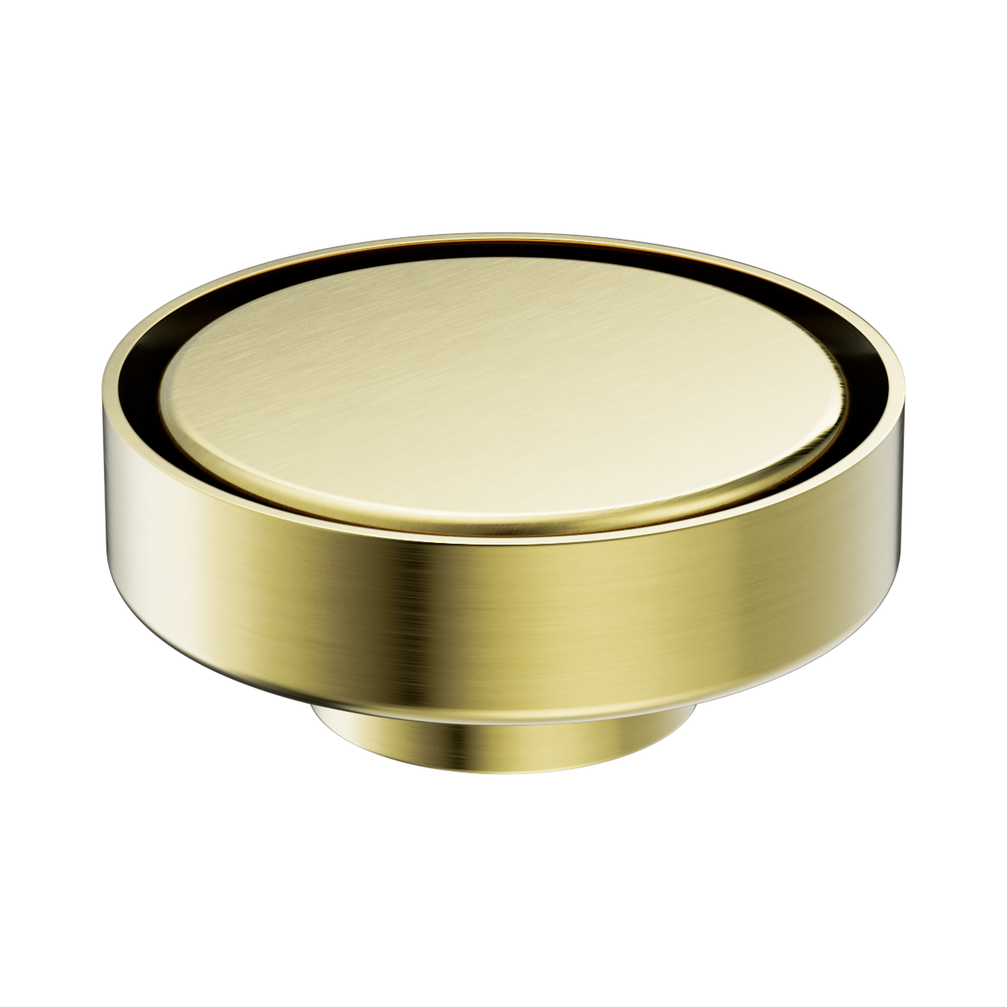 Nero 100mm Round Tile Insert Floor Waste 50mm Outlet, Brushed Gold