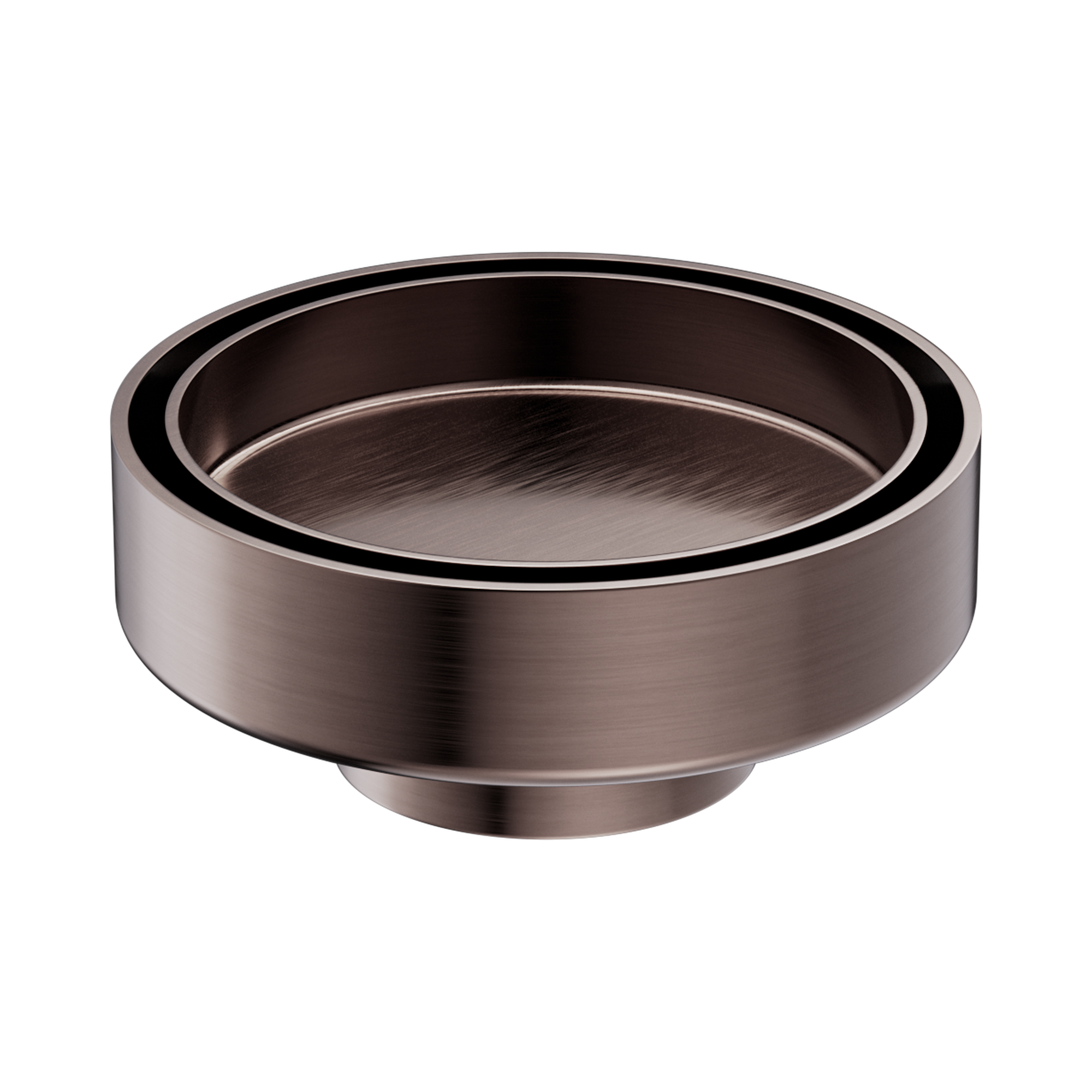Nero 100mm Round Tile Insert Floor Waste 50mm Outlet, Brushed Bronze