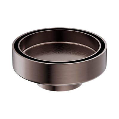 Nero 100mm Round Tile Insert Floor Waste 50mm Outlet, Brushed Bronze
