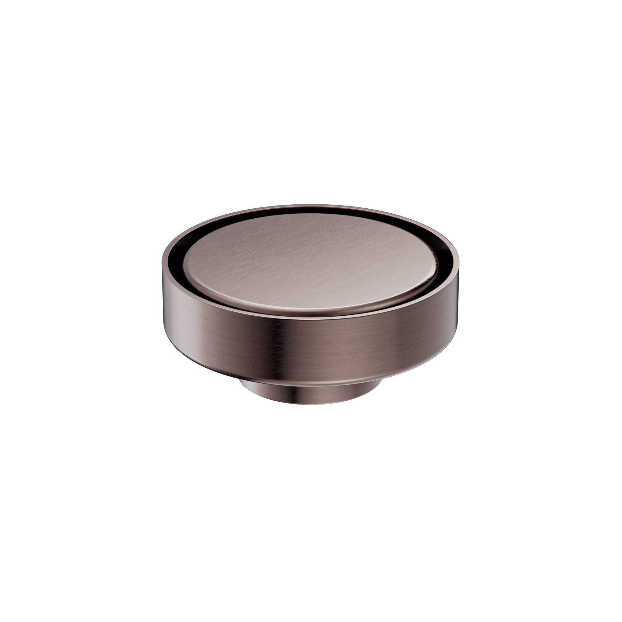 Nero 100mm Round Tile Insert Floor Waste 50mm Outlet, Brushed Bronze