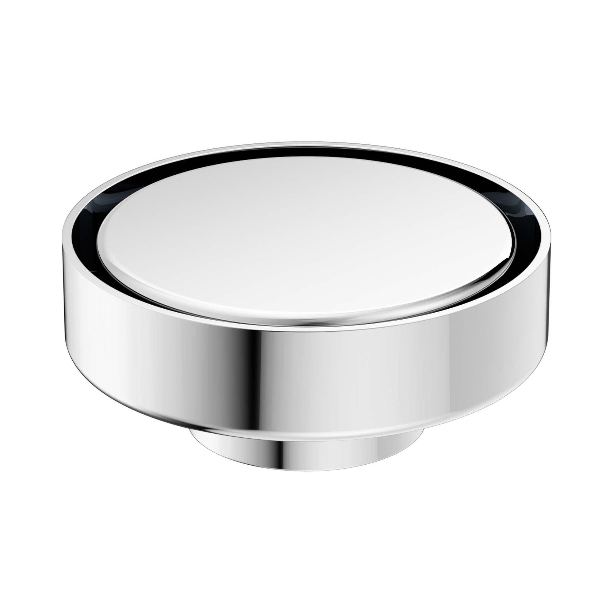 Nero 100mm Round Tile Insert Floor Waste 50mm Outlet, Chrome