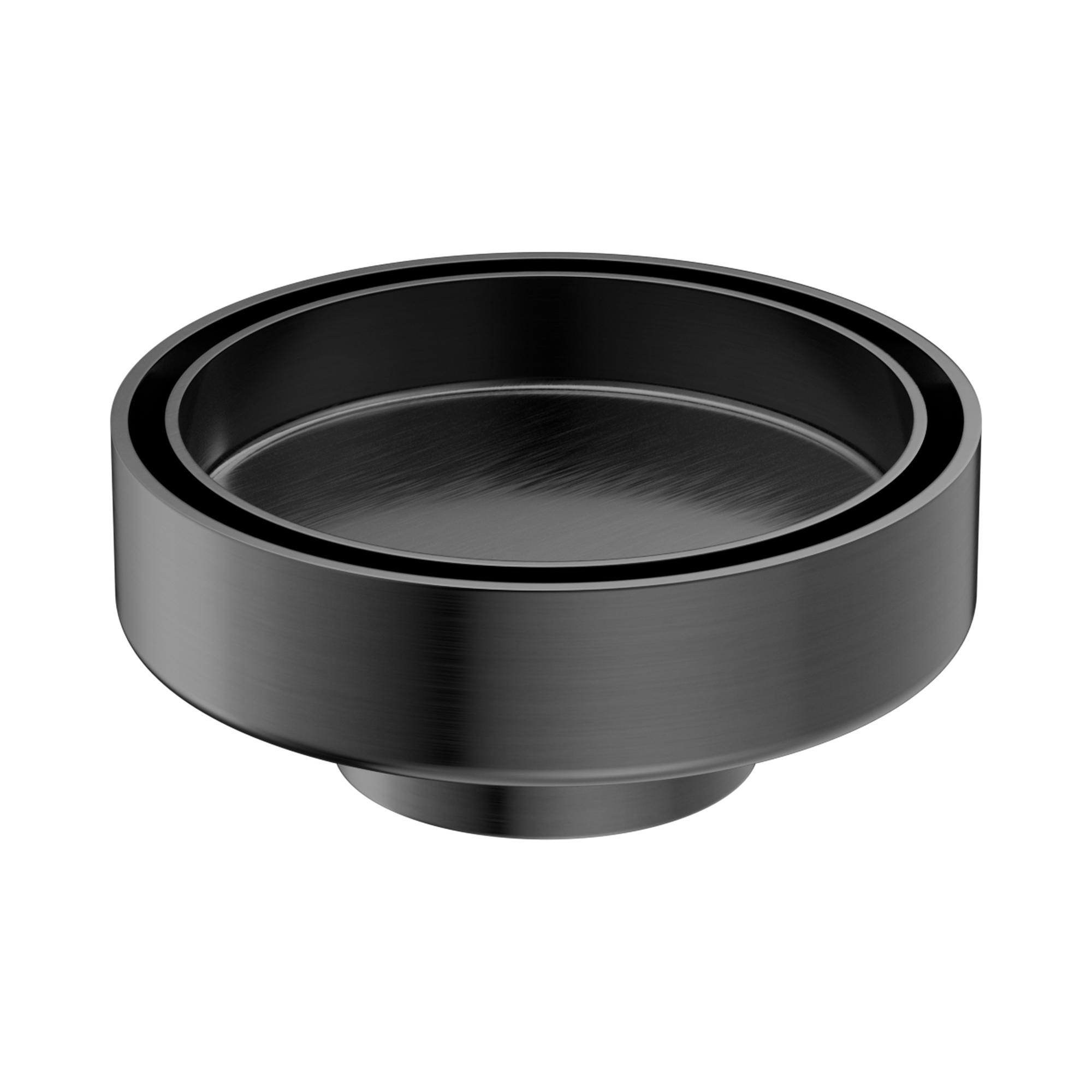 Nero 100mm Round Tile Insert Floor Waste 50mm Outlet, Gun Metal