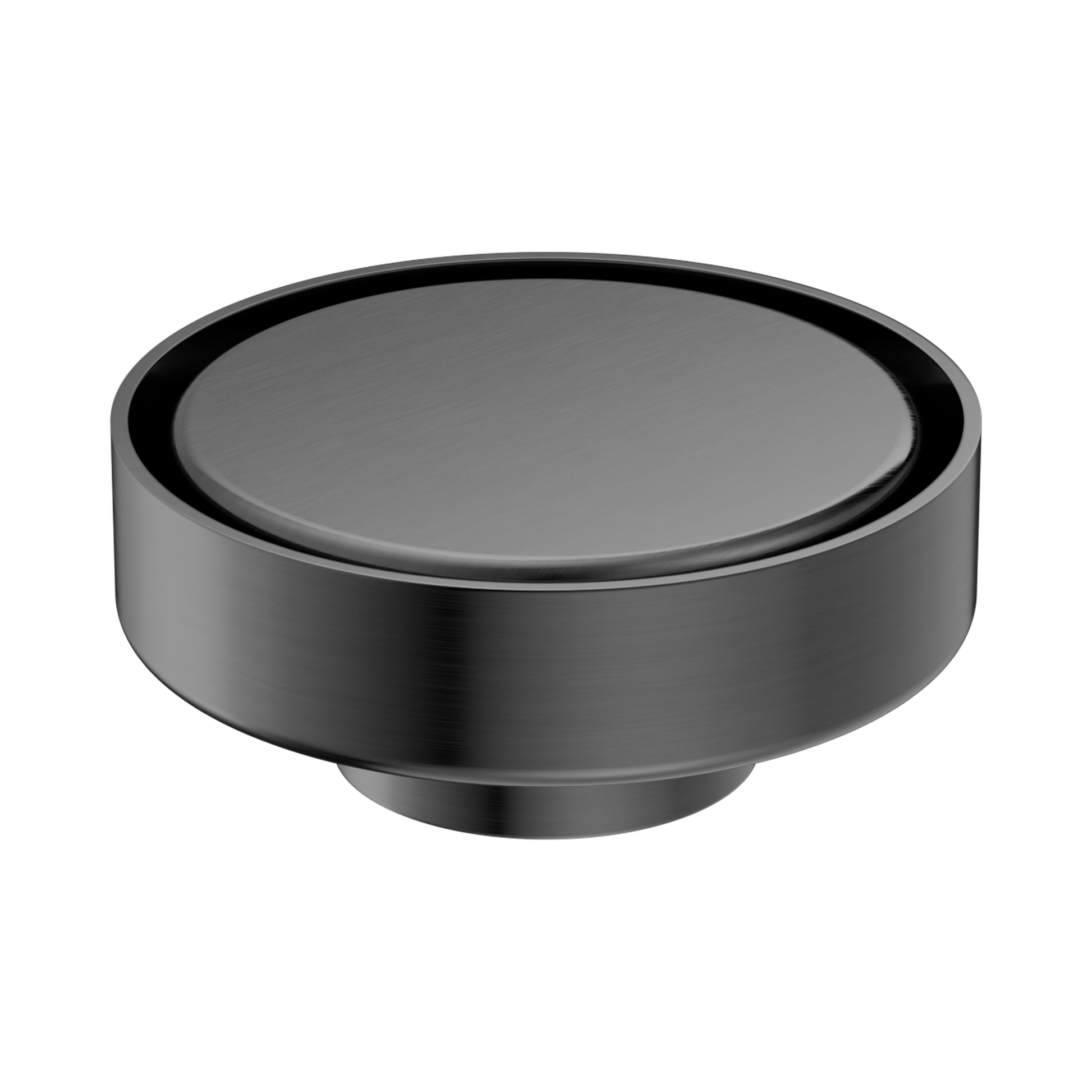 Nero 100mm Round Tile Insert Floor Waste 50mm Outlet, Gun Metal