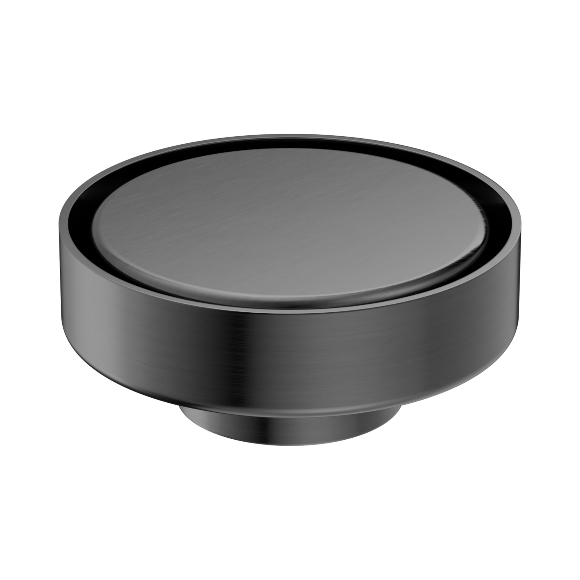 Nero 100mm Round Tile Insert Floor Waste 50mm Outlet, Gun Metal