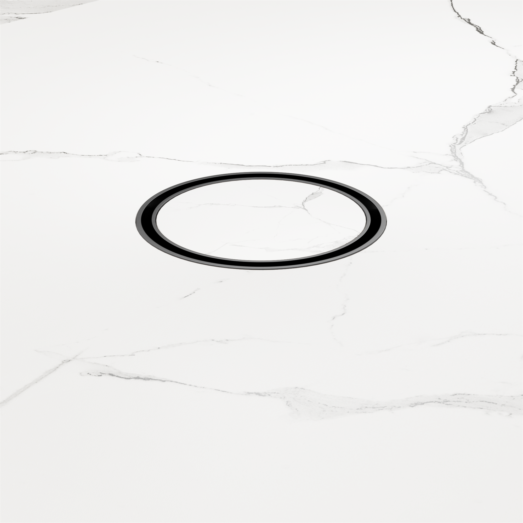 Nero 100mm Round Tile Insert Floor Waste 50mm Outlet, Gun Metal