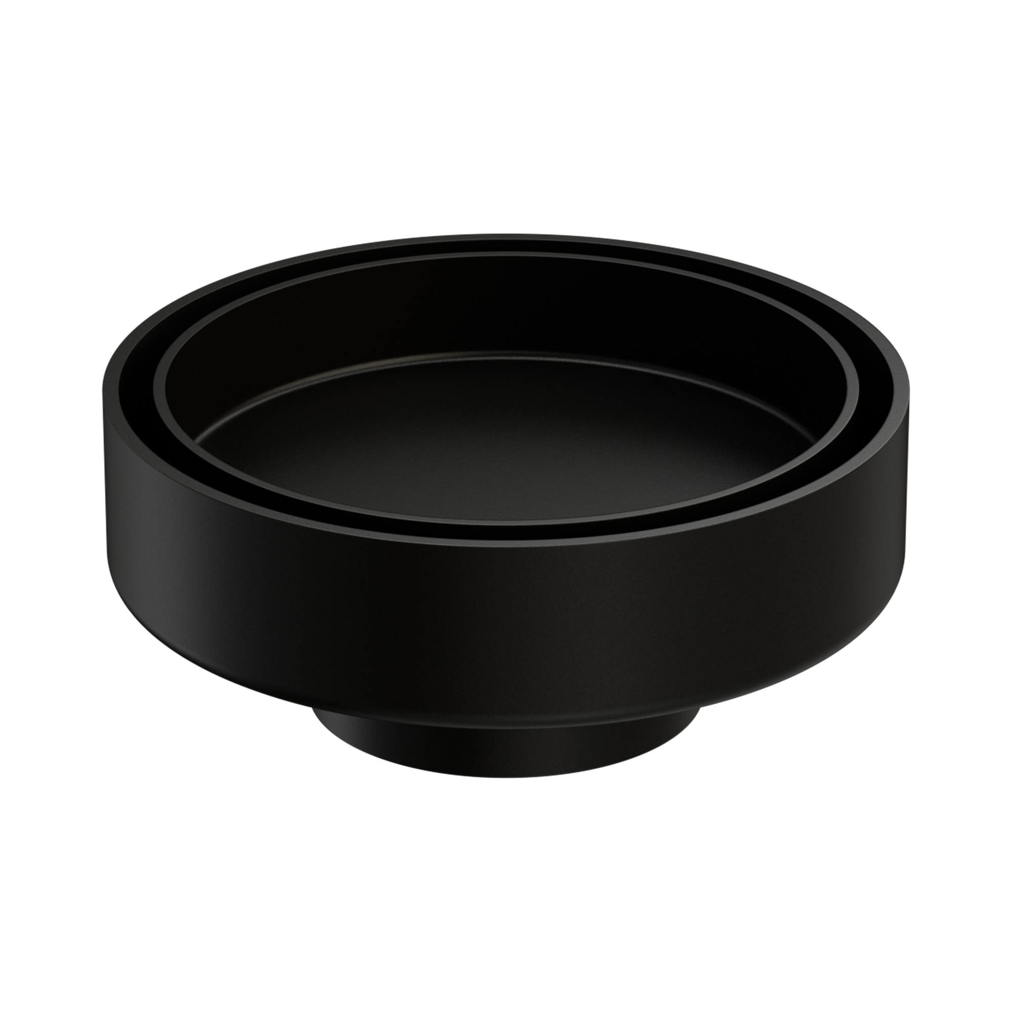 Nero 100mm Round Tile Insert Floor Waste 50mm Outlet, Matte Black