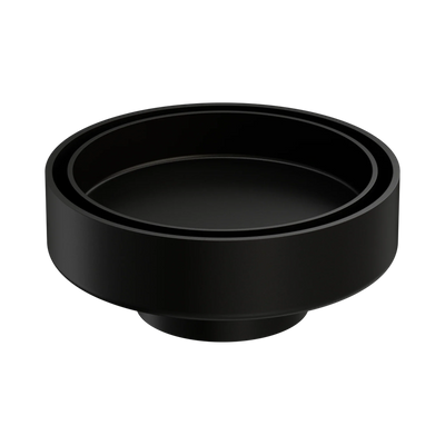 Nero 100mm Round Tile Insert Floor Waste 50mm Outlet, Matte Black