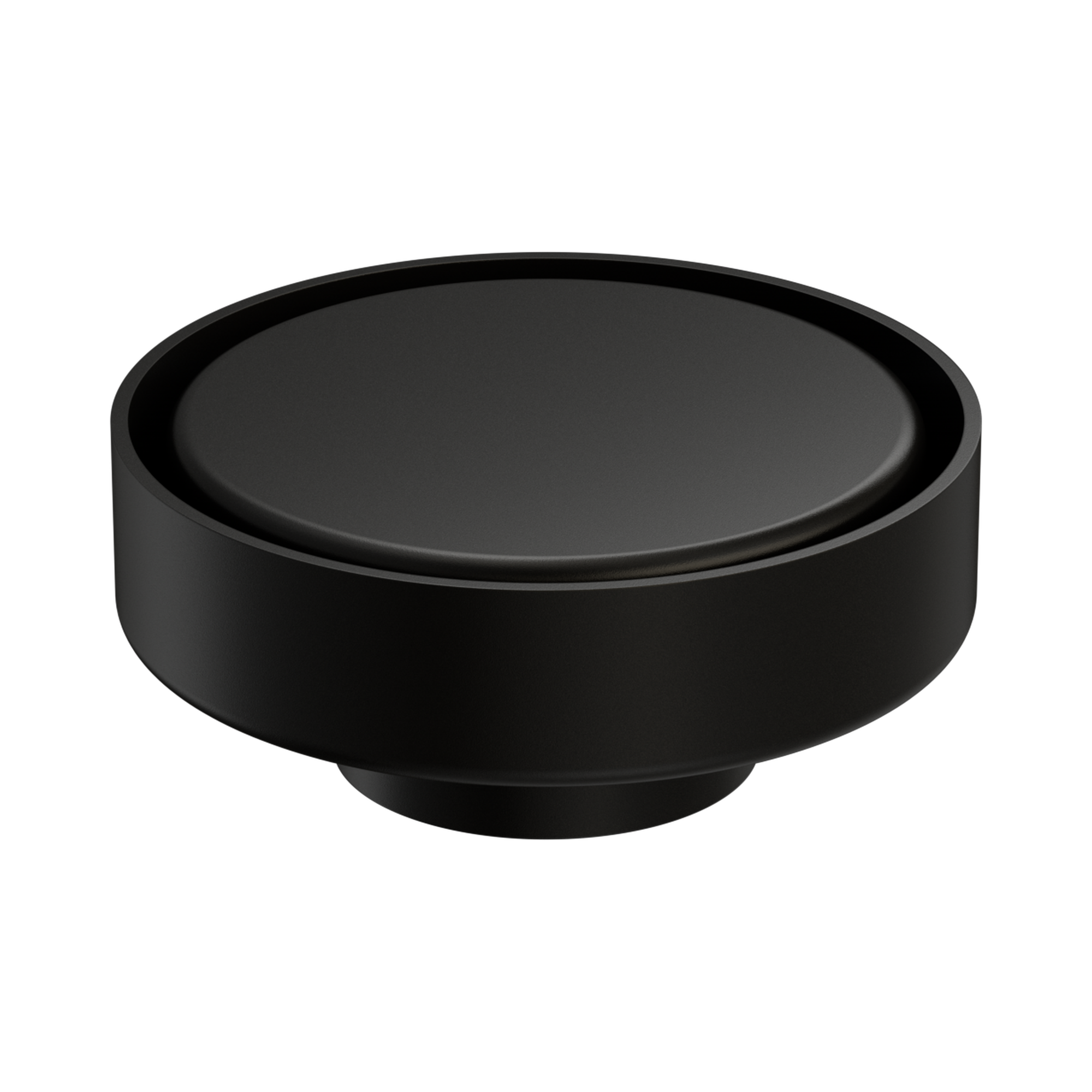Nero 100mm Round Tile Insert Floor Waste 50mm Outlet, Matte Black