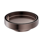 Nero 130mm Round Tile Insert Floor Waste 80mm Outlet, Brushed Bronze