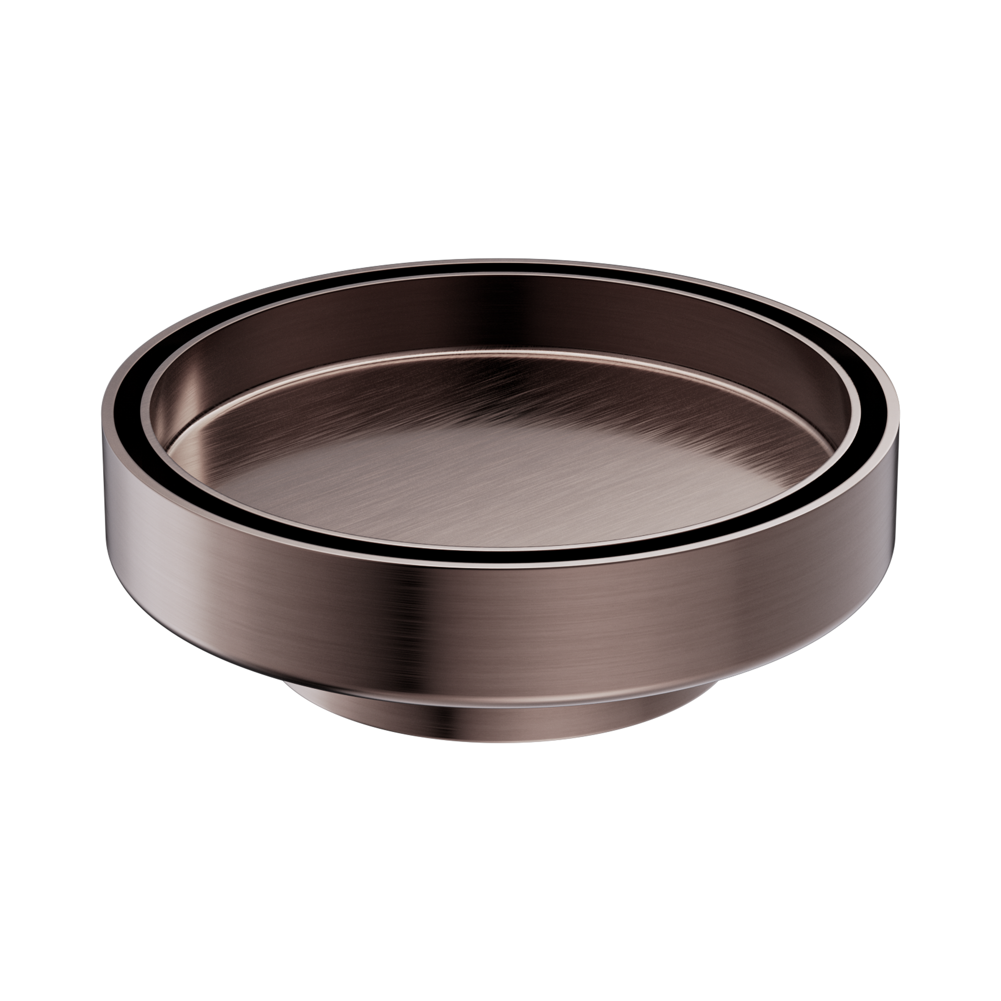 Nero 130mm Round Tile Insert Floor Waste 80mm Outlet, Brushed Bronze