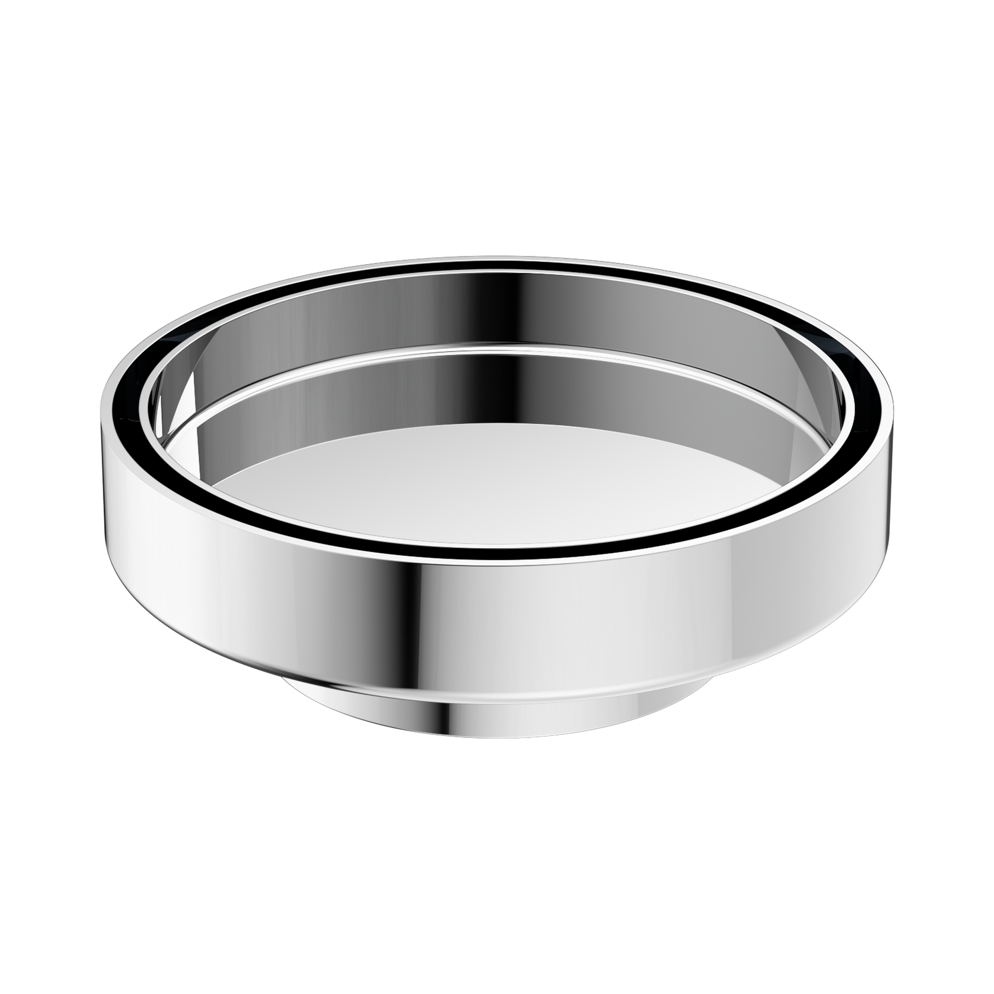 Nero 130mm Round Tile Insert Floor Waste 80mm Outlet, Chrome