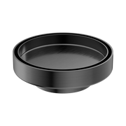 Nero 130mm Round Tile Insert Floor Waste 80mm Outlet, Gun Metal