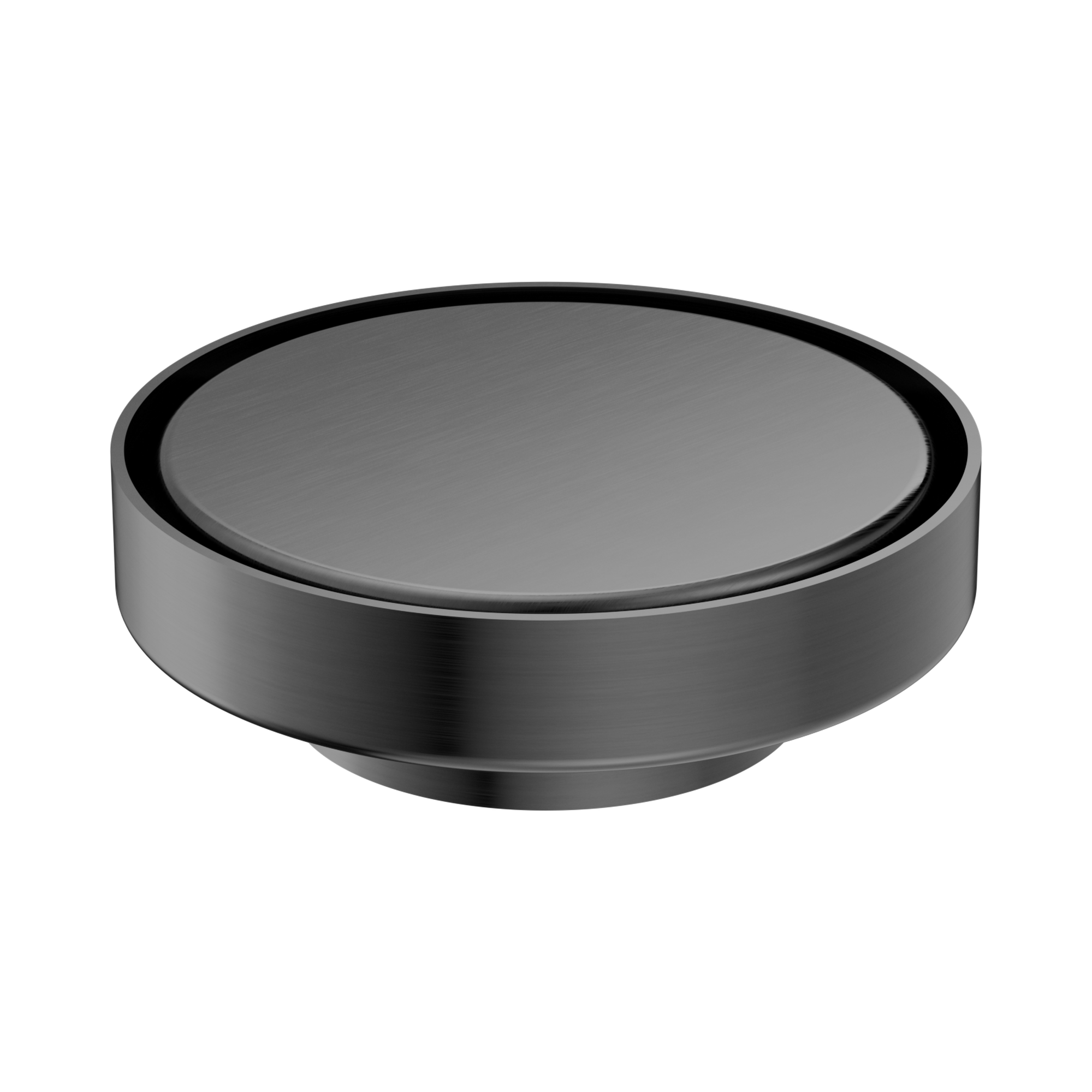 Nero 130mm Round Tile Insert Floor Waste 80mm Outlet, Gun Metal