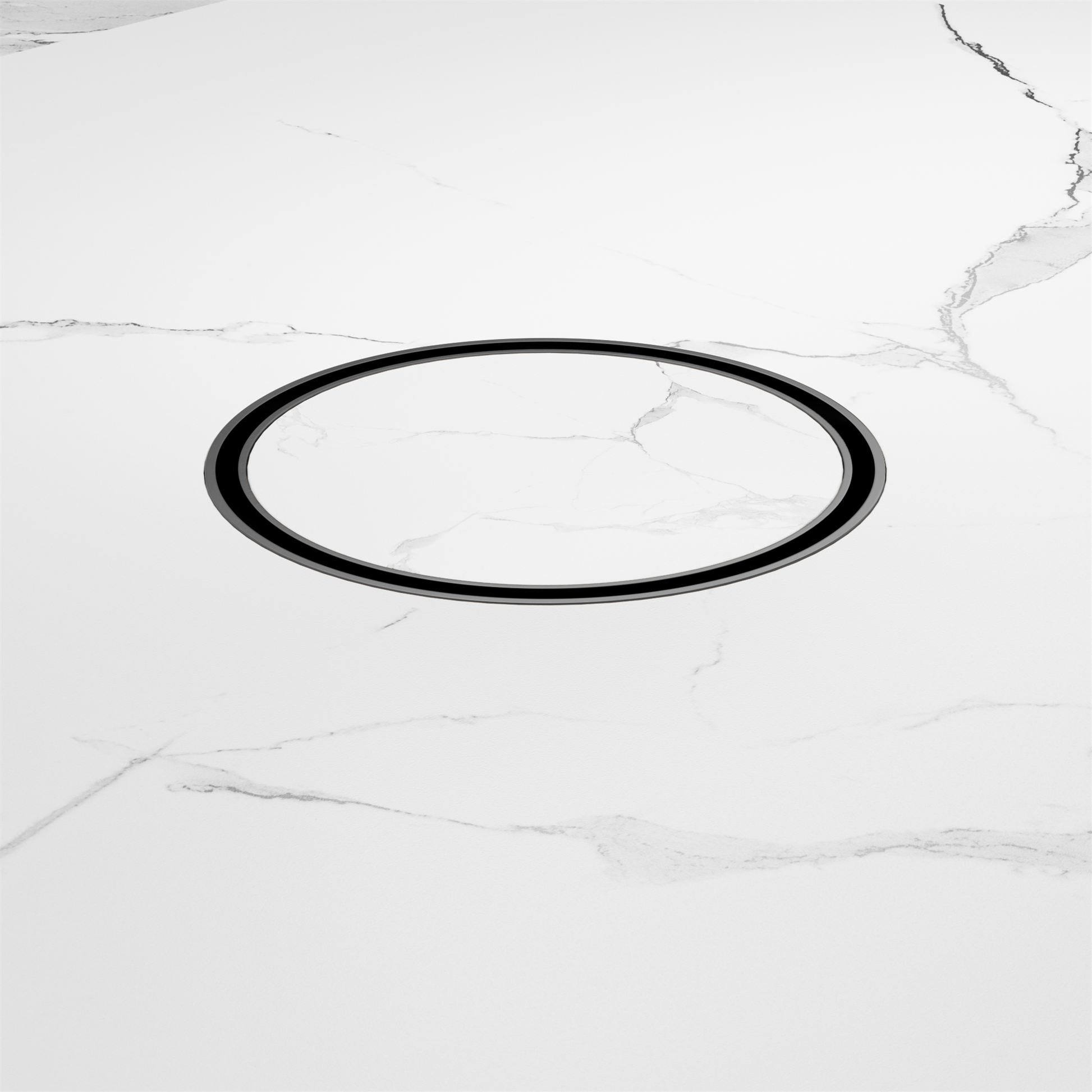 Nero 130mm Round Tile Insert Floor Waste 80mm Outlet, Gun Metal