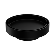Nero 130mm Round Tile Insert Floor Waste 80mm Outlet, Matte Black