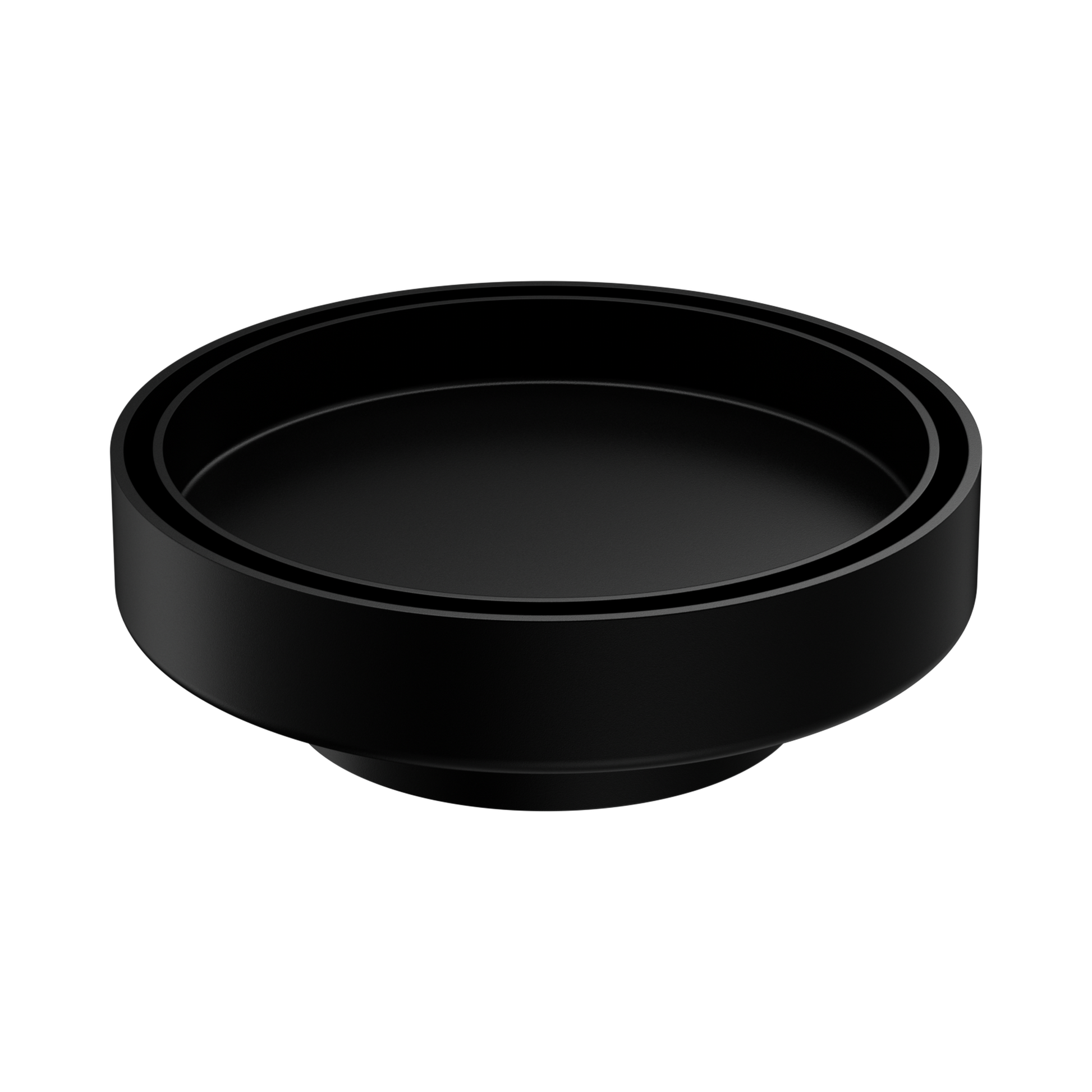 Nero 130mm Round Tile Insert Floor Waste 80mm Outlet, Matte Black