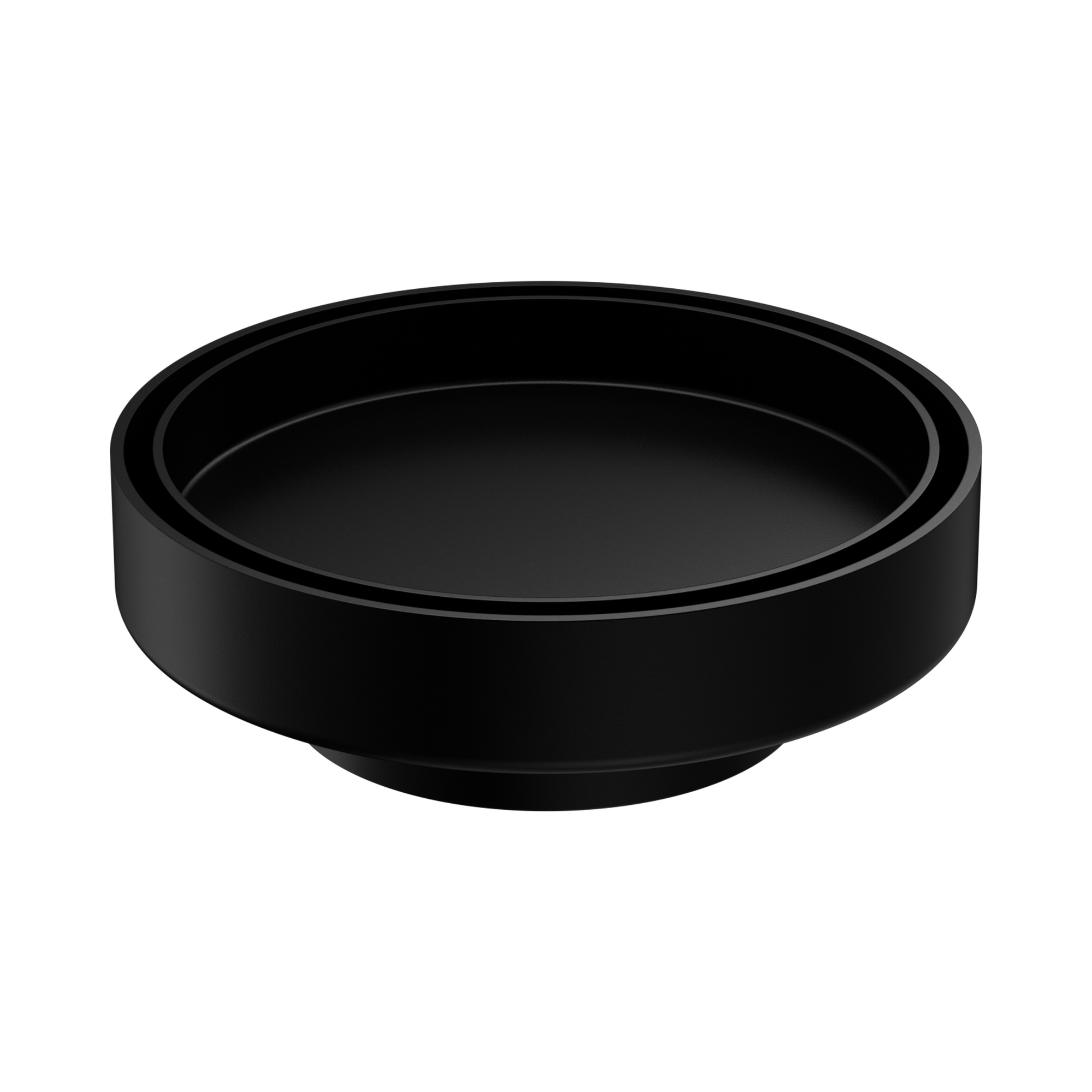 Nero 130mm Round Tile Insert Floor Waste 80mm Outlet, Matte Black