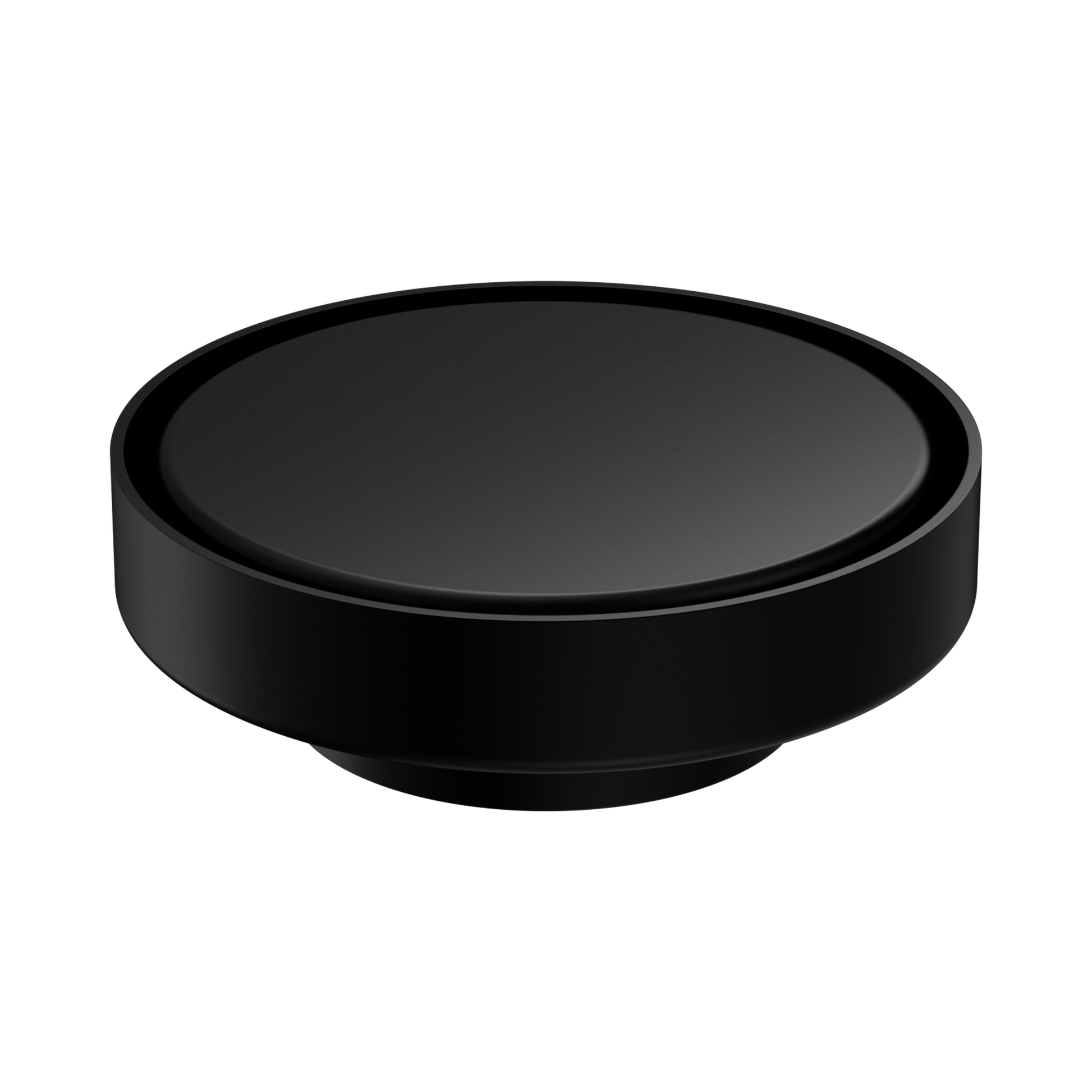 Nero 130mm Round Tile Insert Floor Waste 80mm Outlet, Matte Black