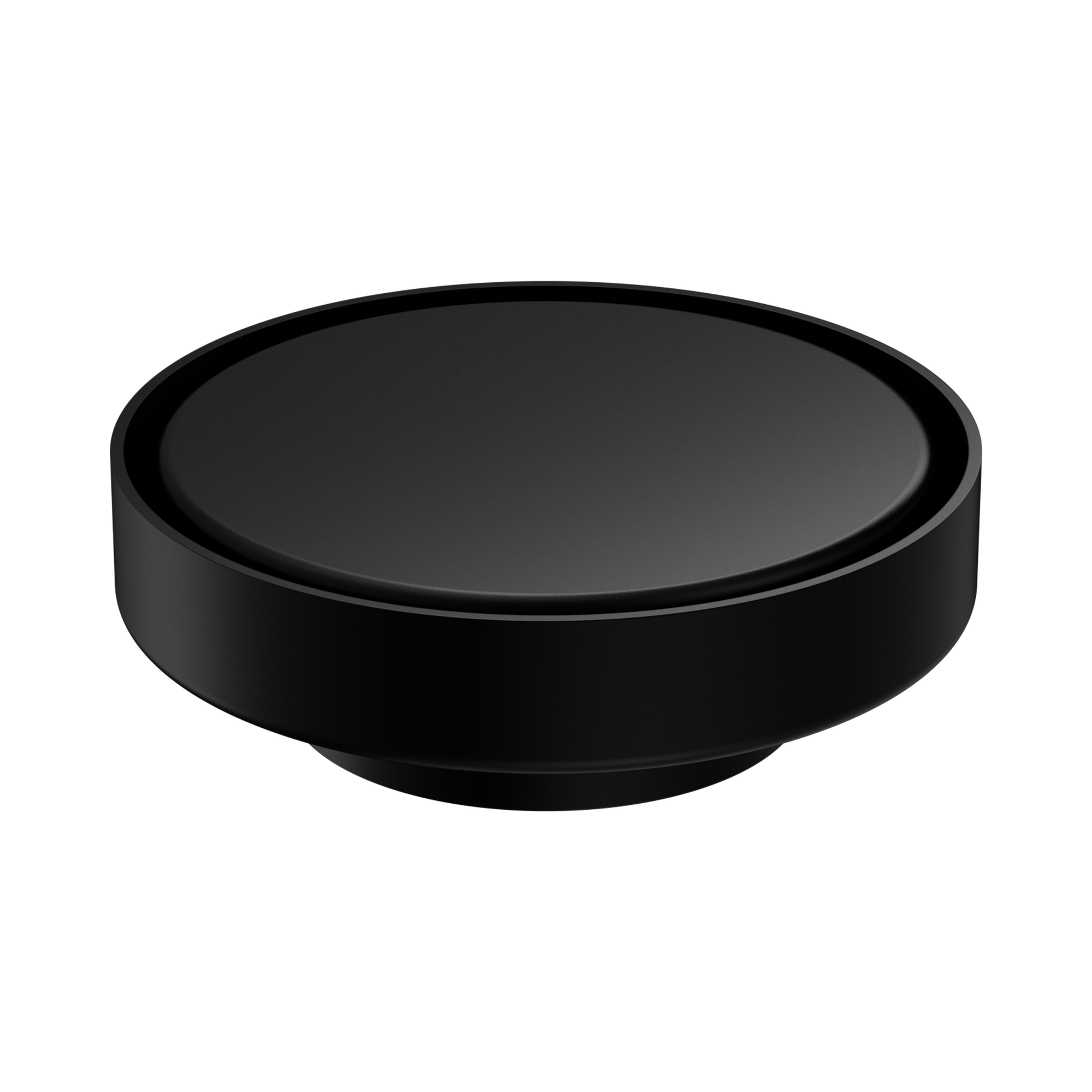 Nero 130mm Round Tile Insert Floor Waste 80mm Outlet, Matte Black