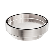 Nero 130mm Round Tile Insert Floor Waste 100mm Outlet, Brushed Nickel