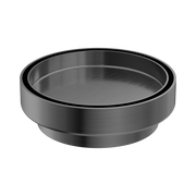 Nero 130mm Round Tile Insert Floor Waste 100mm Outlet, Gun Metal