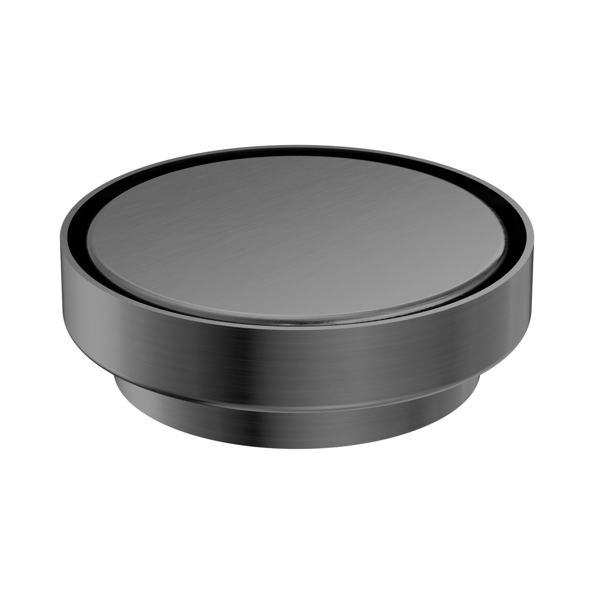 Nero 130mm Round Tile Insert Floor Waste 100mm Outlet, Gun Metal