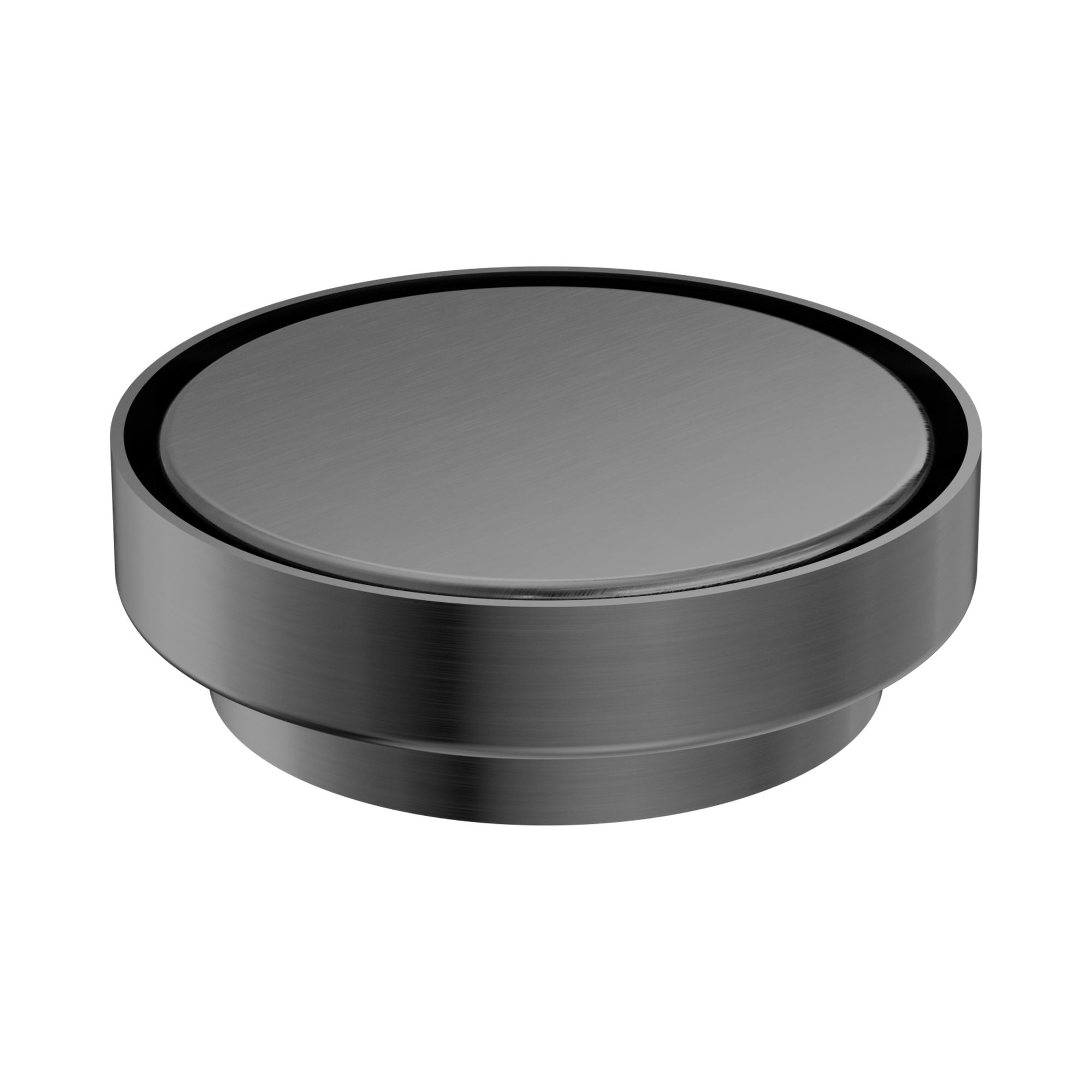 Nero 130mm Round Tile Insert Floor Waste 100mm Outlet, Gun Metal