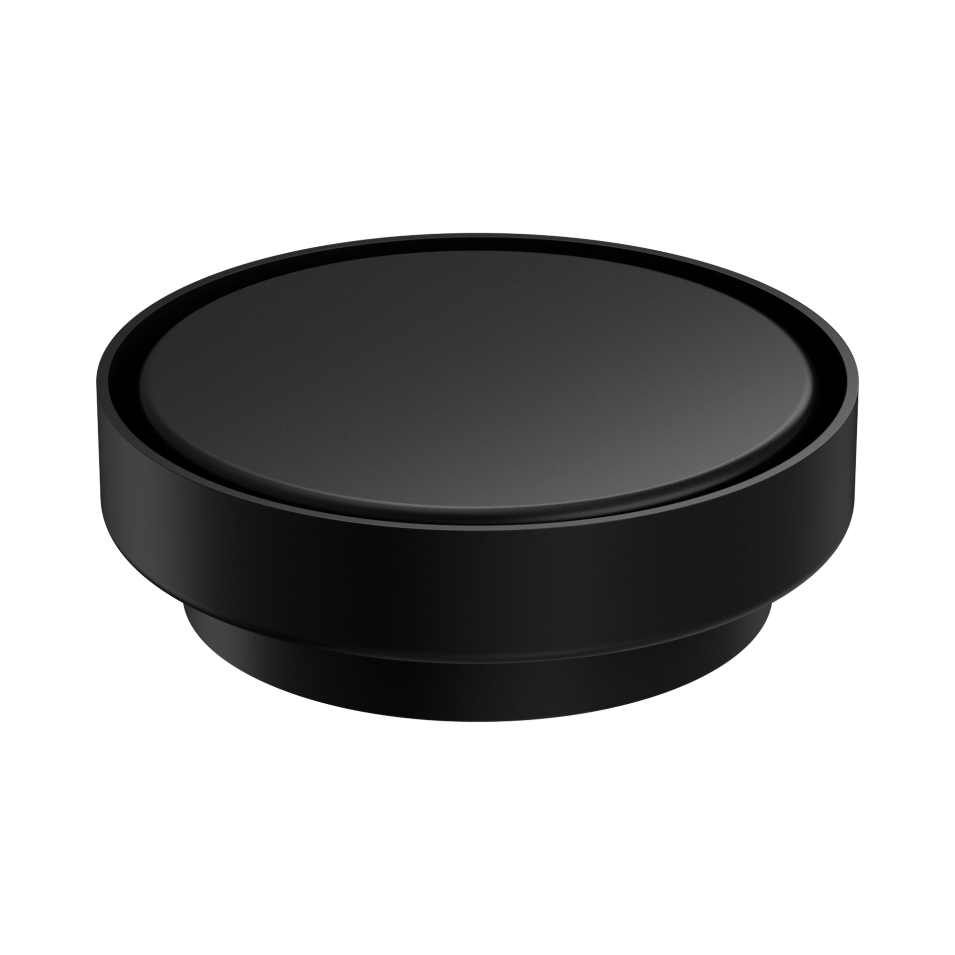 Nero 130mm Round Tile Insert Floor Waste 100mm Outlet, Matte Black