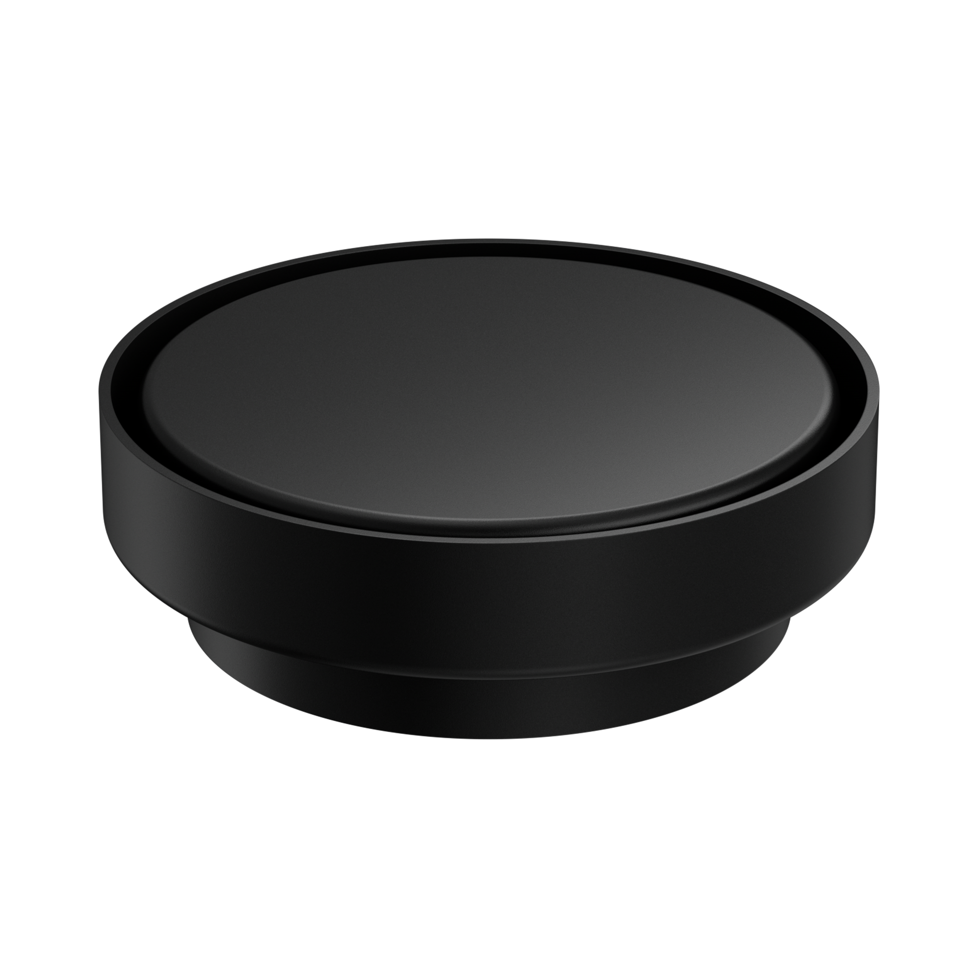 Nero 130mm Round Tile Insert Floor Waste 100mm Outlet, Matte Black