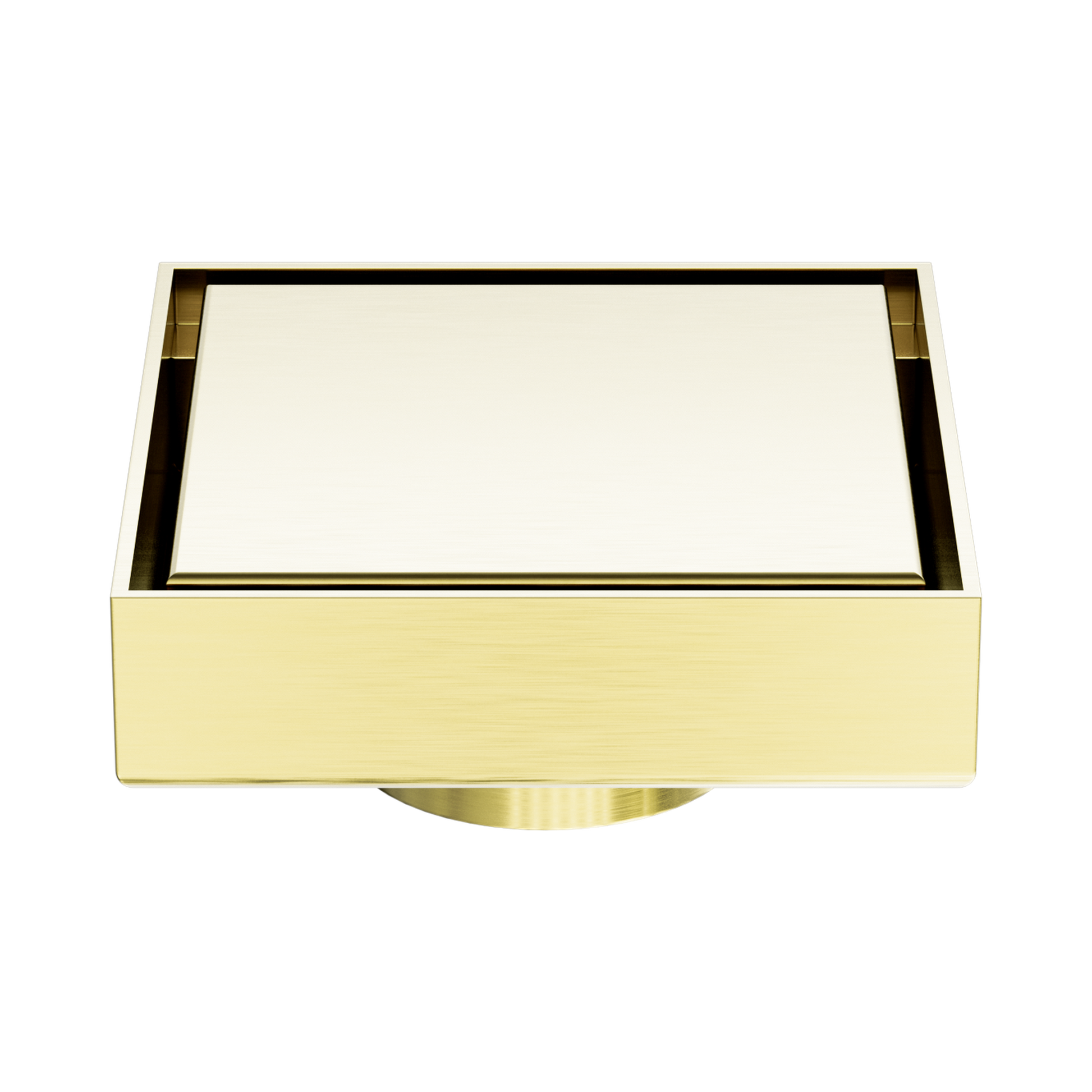 Nero 100mm Square Tile Insert Floor Waste 50mm Outlet, Brushed Gold